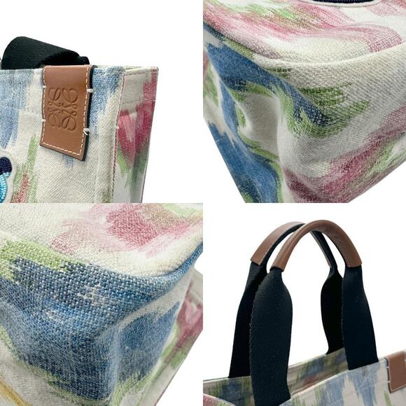 LOEWE Paulas Ibiza Canvas Tote Bag Multicolor